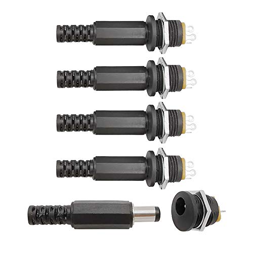 10 pz Connettore di Alimentazione DC 5.5 2.1mm Jack Spina Montaggio A Pannello Barile di Saldatura 2pin 3pin 12V DC Connettori Set 3A Prese Elettriche  13