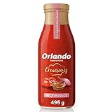 tomate frito casero con tomate triturado de lata Sin Gluten ORLANDO Tomate Frito Creaciones con Pimiento Asado, Cebolla y Aceite de Oliva Virgen Extra Frasco 495g Receta Suave Sin gluten