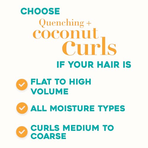 Ogx 022796900920 Quenching + Coconut Curls Curl-Defining Conditioner, Nourishing Curly Hair Conditioner thumb #3