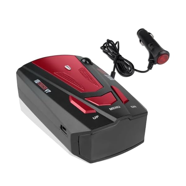 Car Radar Detector, Upgraded Dectector Radar Driving Aids for City Road and Highway, Directional System Real Time Voice Speed, Built-in GPS LED Display