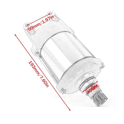Motor de arranque eléctrico 924470E para motos 425, 500R y 550 2