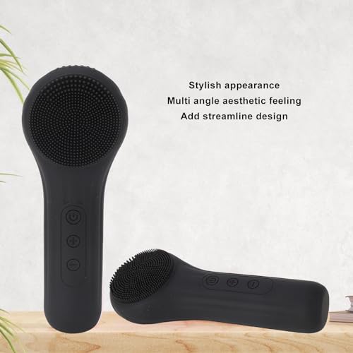 Brosse de nettoyage du visage à vibrations et silicone rechargeable