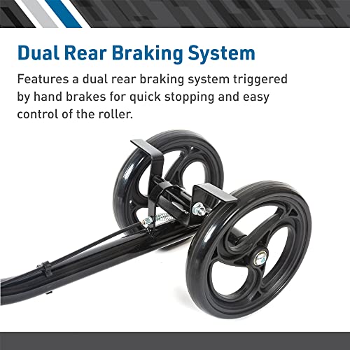 image for BodyMed Knee Walker for Leg and Foot Injuries with Dual Brakes, Metal 