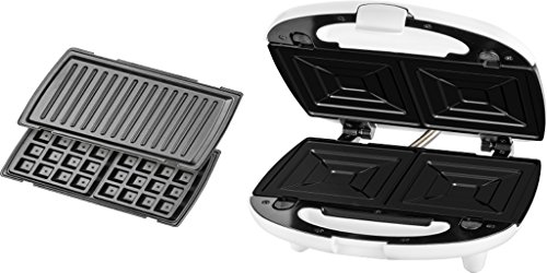 Sandwichera ECG S 399 3 en 1 para preparar gofres y desayunos en familia 7