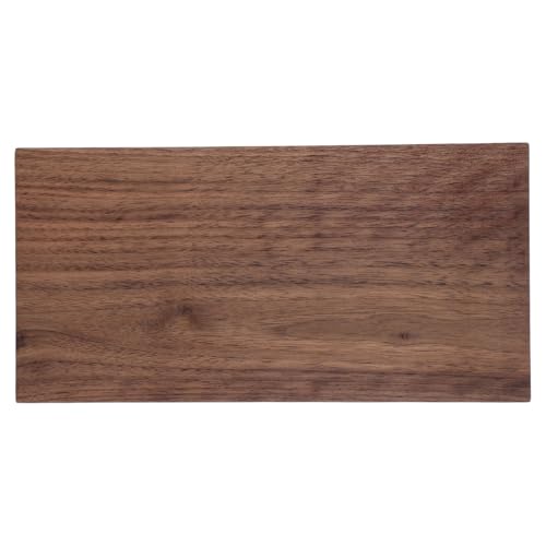 DIYEAH Tablón de nogal: Lámina de madera de 1 cm de grosor - Tabla sin terminar para manualidades - 30 x 15 cm - Grabado en madera dura en blanco para placas, estantes, letreros de arte mural