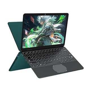 Amita 11" 2-in-1 Touchscreen Rosa Laptop, N100 Quad-Core Prozessor, 16GB RAM 512GB SSD, Gesichtserkennung, FHD IPS, 360° Klappbar (Grün, 16GB RAM | 460GB SSD)