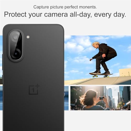 Image of ZARALA Glass Camera Lens Protector For OnePlus Ce 5 5G [9H Hardness] [6D Lens Protector ] [Easy Installation] Black