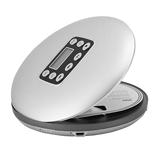 CD -spelare, MP3 CD -spelare Öronskyddsljud med 1000mAh uppladdningsbart litiumbatteri för att lyssna på musik