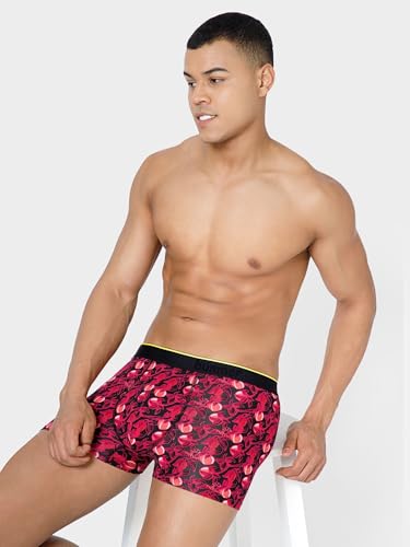 Image of Bummer Printed Micro Modal Trunks Underwear for Men - Ultra Soft & Breathable, 3 X Softer Than Cotton, Stretchable for Ultimate Comfort & Style, Combo Pack of 2 (A Shark Tank Product)