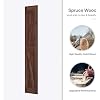 36x84 inch (Double 1884 inch Door) Sliding Barn Wood Door Slab with 6.6ft Hardware Kit and Handle, Coffee, K Shape, Simple DIY Assembly