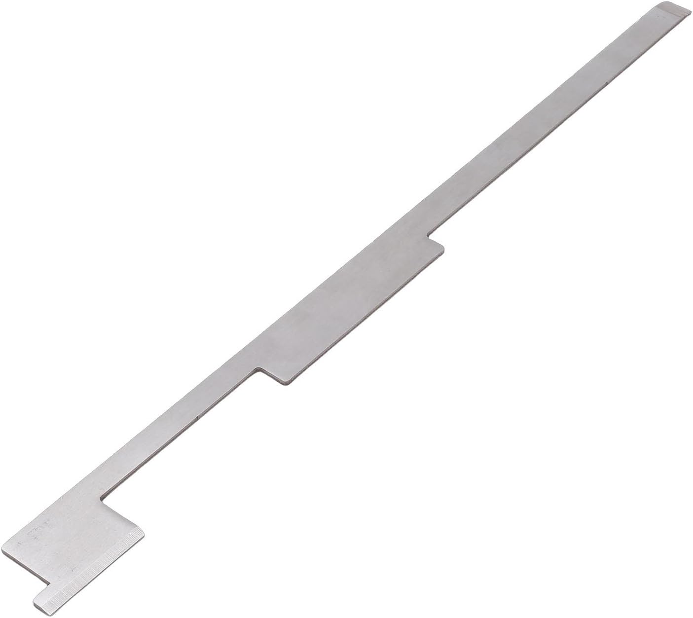 Fafeicy Dual Head Glue Scraper Stainless Steel Glue Removal Tool Thickened 420 Steel Heat Processed Edges for Banding Machine Woodworking Cleanup and Repair