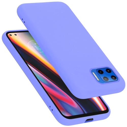Cadorabo Funda de Silicona Compatible con Motorola Moto G 5G Plus, Funda Protectora de Cuerpo Completo para Moto G 5G Plus- Resistente a arañazos y Golpes Fina Funda de TPU - Liquid Lila Claro