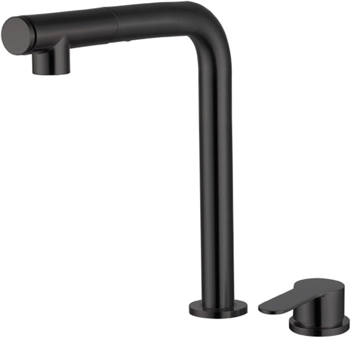 Robinet de cuisine de fenetre noir mitigeur elevateur rabattable