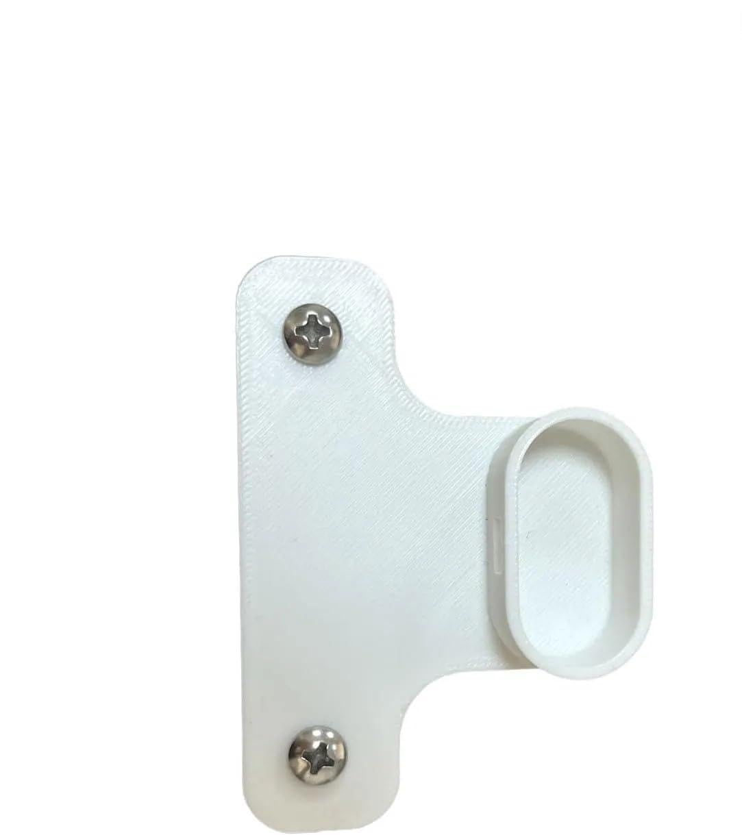 Supporto per Asta Appendiabiti Compatibile con IKEA Komplement PAX, Staffa per Guardaroba, Bianco, Include Viti di Montaggio