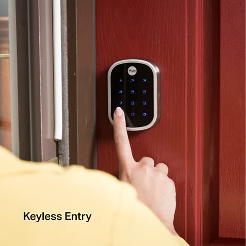 Image of Yale | LiftMaster Smart Lock with Touchscreen Deadbolt - Works with myQ App & Key by Amazon in-Garage Delivery when paired with Smart Garage Hub (sold separately), Oil Rubbed Bronze
