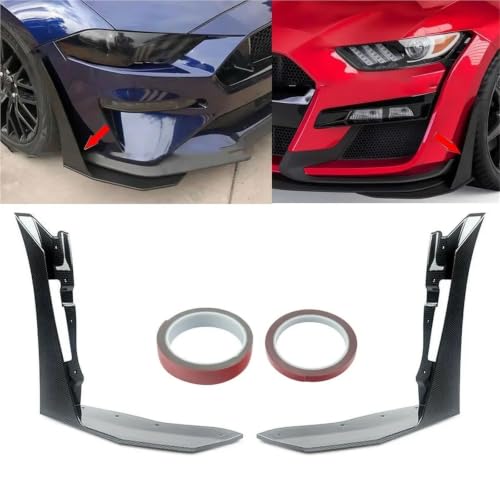 Diffuseur d'ailes Mustang GT500 protégez l'angle avant style carbone