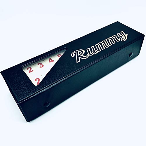 Juego de Mesa Rummy Tiles con 106 Fichas y Caja Negra