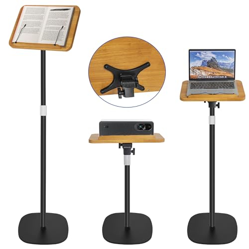 Support de lecture debout réglable de 50 à 170 cm pliable pour ordinateur et livre