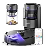 Robot Vacuum Cleaner with Mop, Bagless Robot Vacuum Cleaners UK with Self-Emptying, 10000Pa LiDAR Navigation Robotic Vacuum, Smart Mapping, Schedule, App/Alexa Control for Carpet/Pet Hair, Q20 Ultra