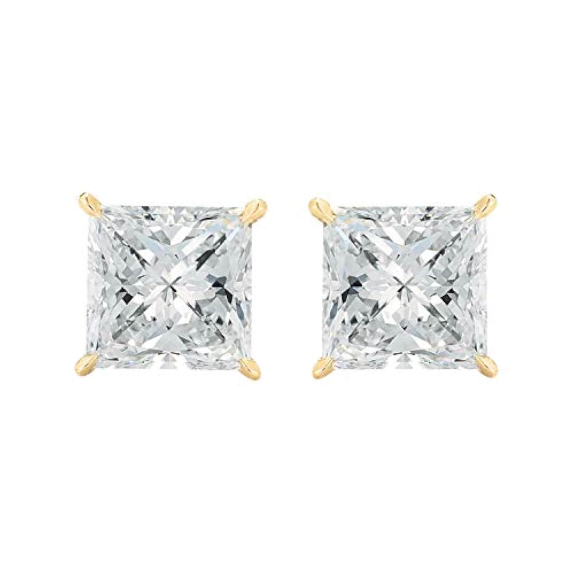 Women's Gold Plated Crown Pearl & Solitaire Stud Earrings Set