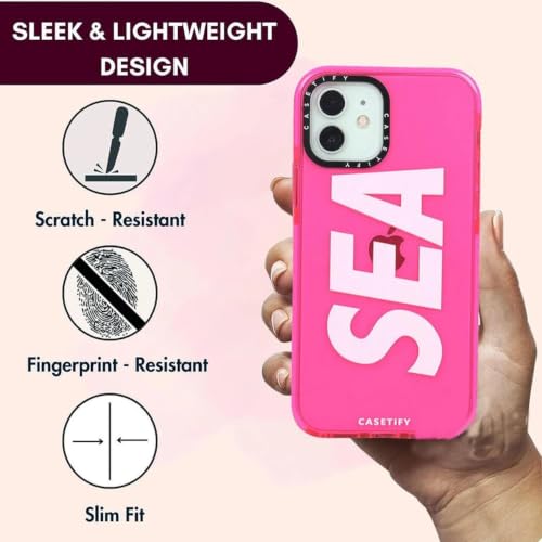 Image of for iPhone 14 SEA Case Transparent, Grip Case Silicon Slim Fit Shock-Absorbing TPU Bumper & Anti-Yellowing Clear Protective Back Cover for iPhone 14 (Pink,01)