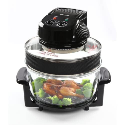 EMtronics EMHO17EXB 17 Litre Halogen Oven Air Fryer Cooker 1400W with 60 Minute Timer and Temperature Control - Black - Image 5
