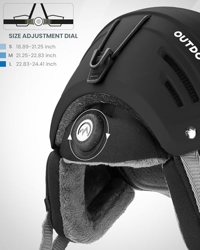 OutdoorMaster Kelvin II Ski Helmet and Wireless Bluetooth Set - Adjustable Fit Snowboard Helmet with Drop-in Headphone - Snow Sports Helmet for Men Women & Youth - Image 8