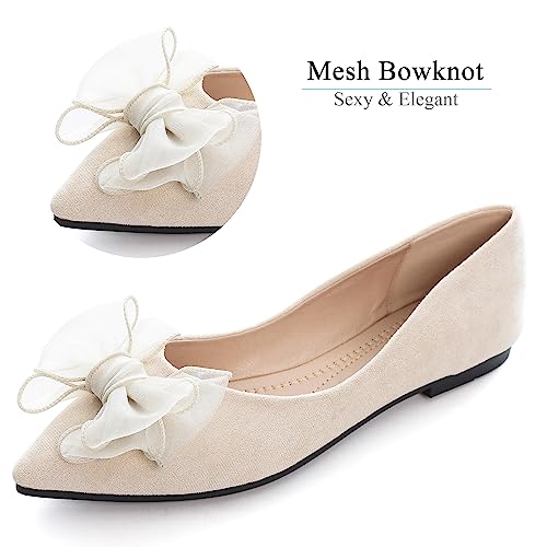 Image of Dear Time Women's Ballet Flats Dress Ballet Shoes Slip on for Office Work Comfortable Shoes