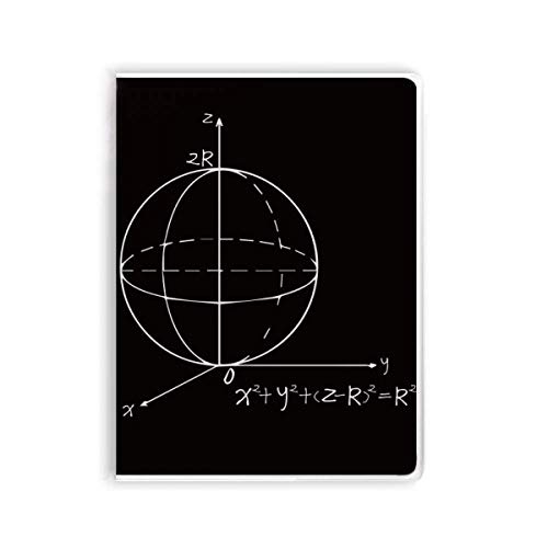 Cahier de notes mathématiques de qualité supérieure avec couverture souple effet gomme