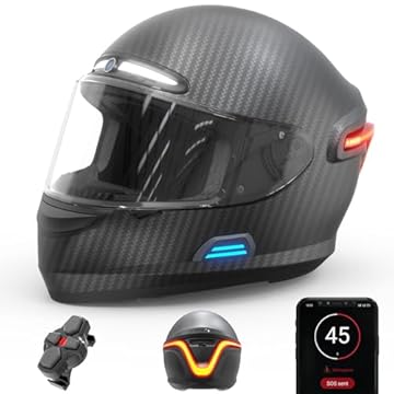 smart motorcycle helmet with hud
