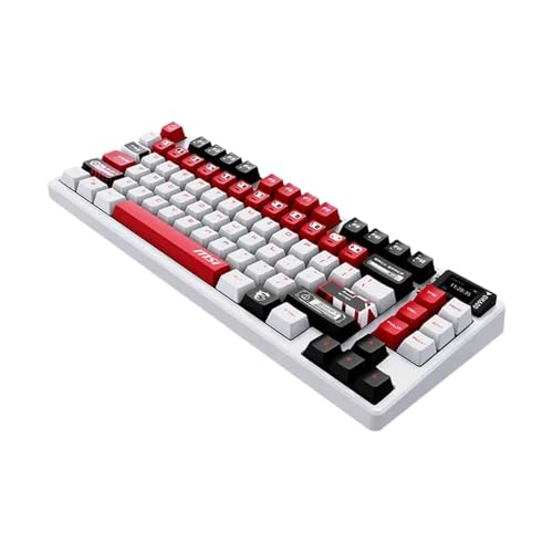 JX^}CYꂽ 75 p[ZgCAEgJjJL[{[h 83 zbgXbv DIY fBXvC PBT fރCX Bluetooth 2.4 O 4000mAh PC Q[p(White)