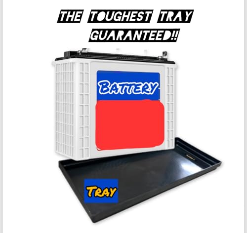 Image of Pioneer-x Drip Tray for Tall Tubular Battery (Superstrong), 53 x 22 cm, Black, Protective Container Base