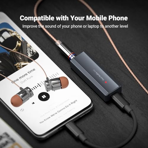 Image of Fosi Audio DS2 USB C to AUX Headphone Amp DAC Dongle 3.5mm Jack Audio Portable Amplifier Dual Output DSD256 4.4mm Balanced High Resolution CS43131 for iPhone 15 Pro Max Plus iPad Android Phone