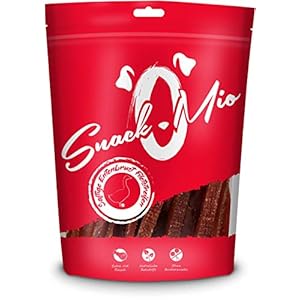 SnackOMio – Premium Hundesnack – saftige Entenbrust Filetstreifen, getreidefrei, 1er Pack (1 x 500g)