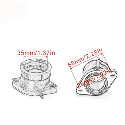 Collecteur d'interface de carburateur XJR400 4HM-13596-00 admission