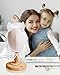 CHADWICK UnPinnable Baby Mannequin Head - Wig Stand for Kids, Plastic Model for Hats, Wigs, Glasses, Scarves Display - Baby Girl Children Hat Stand, Canvas Block Manikin for Home, Salon (47cm)