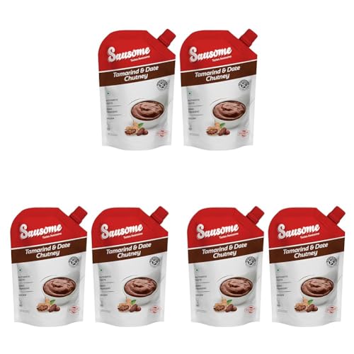 Image of Sausome | Vegan, Gluten-Free, No Added Color | Perfect for Stir-Fries, Dips, Marinades & Cooking | FBA (pack of 6, Tamarind & Date Chutney)