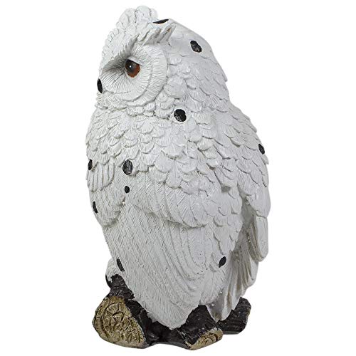 Estatua búho con brillo en rama 6 pulgadas miniatura 5