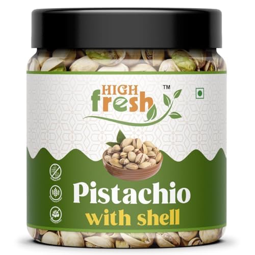 HighFresh Pistachios With Shell 1000gm [Jar Pack] | Bold Size Pistachios | Real Nuts | Gluten-Free | Nutritious & Delicious Nuts | Hygienically Packed | Natural & Crunchy | Healthy Snacks (B0CMXLPPK7) Amazon Price History, Amazon Price Tracker