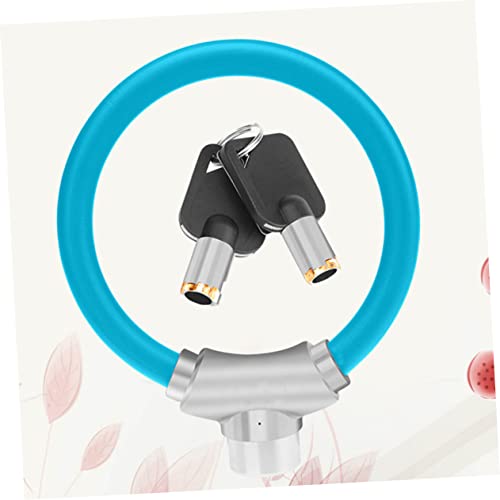 Câble pour anneau de verrouillage acier bleu iplusmile de cyclisme