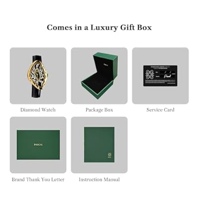 PASCAL Paradoxe Diamond Watch for Men Women 0.30ct Lab-Grown Diamonds, Swiss Quartz Movement, Fluid Melting Design, Sapphire Crystal, Gold Stainless Steel Case, Luxury Artistic Statement Watch