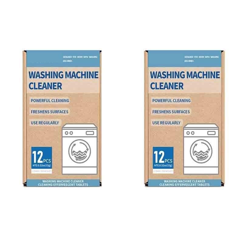 Waschmaschinenreiniger-Tabletten 12 Stück Waschmaschinen-Reinigungstabletten(Two boxes)