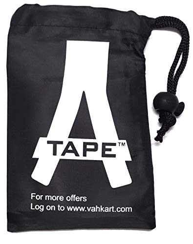 Image of A-Tape Resistance Loop Bands Set for Men & Women | Premium Natural Rubber Heavy Duty Workout Bands for Legs, Glutes, Squats, Stretching, Fitness & Physiotherapy (Black) (Pack-1)