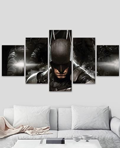 Tejido no Tejido Impresión Artística Imagen Gráfic Impresiones En Lienzos Cuadros Batman 5 Piezas...