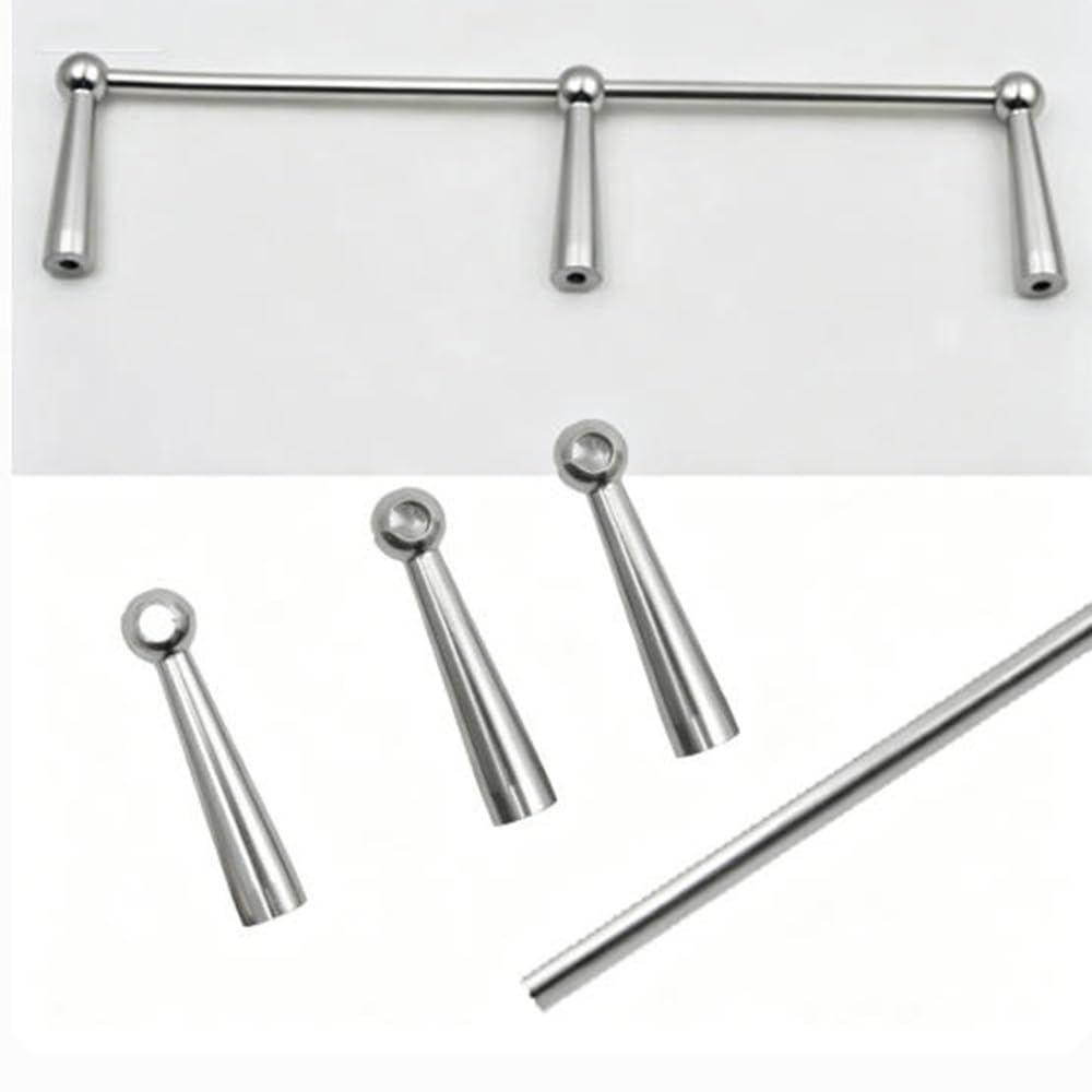 SVBVRFEEW Aluminum Shelf Guard Rail Decorative Tipping Rail 8-55in Long Gallery Railing Kit Metal Shelf Anti-Fall Fence For Bookshelves Wood Shelves(Silver,29in/73.7cm)