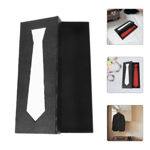 Healvian Krawattenbox Mit Schlangenlederoptik Reise-Krawattenetui Und Organizer Für Herren Aufbewahrungsbox Für Krawatten Und Accessoires 8.86X3.35X1.26 Zoll