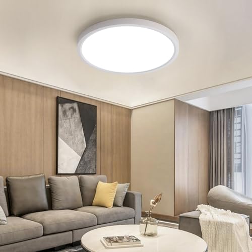 JDONG 24W Deckenlampe 4000K Neutralweiß Runde Modern Badezimmer LED...