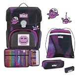 SCOUT Schulranzen Movie Star Neo Set 4 teilig Pink Pixel violett