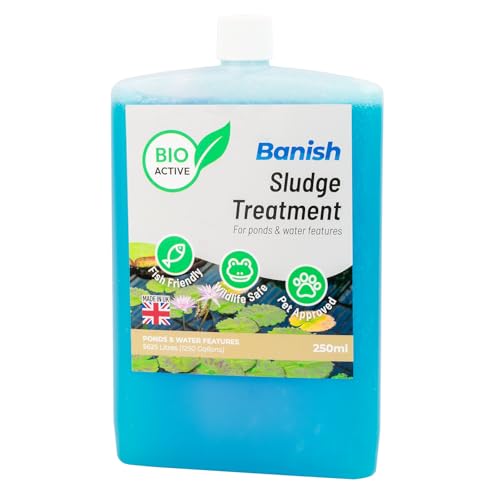 Pisces Banish BioActive 250ml Sludge Pond Water Treatment Natural Silt Remover Fish Safe