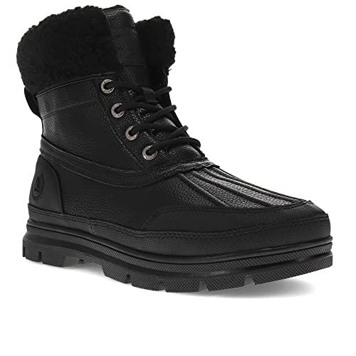 Bass Mens Vermont WX Rugged Outdoor Boot, Black Mono, 10 M